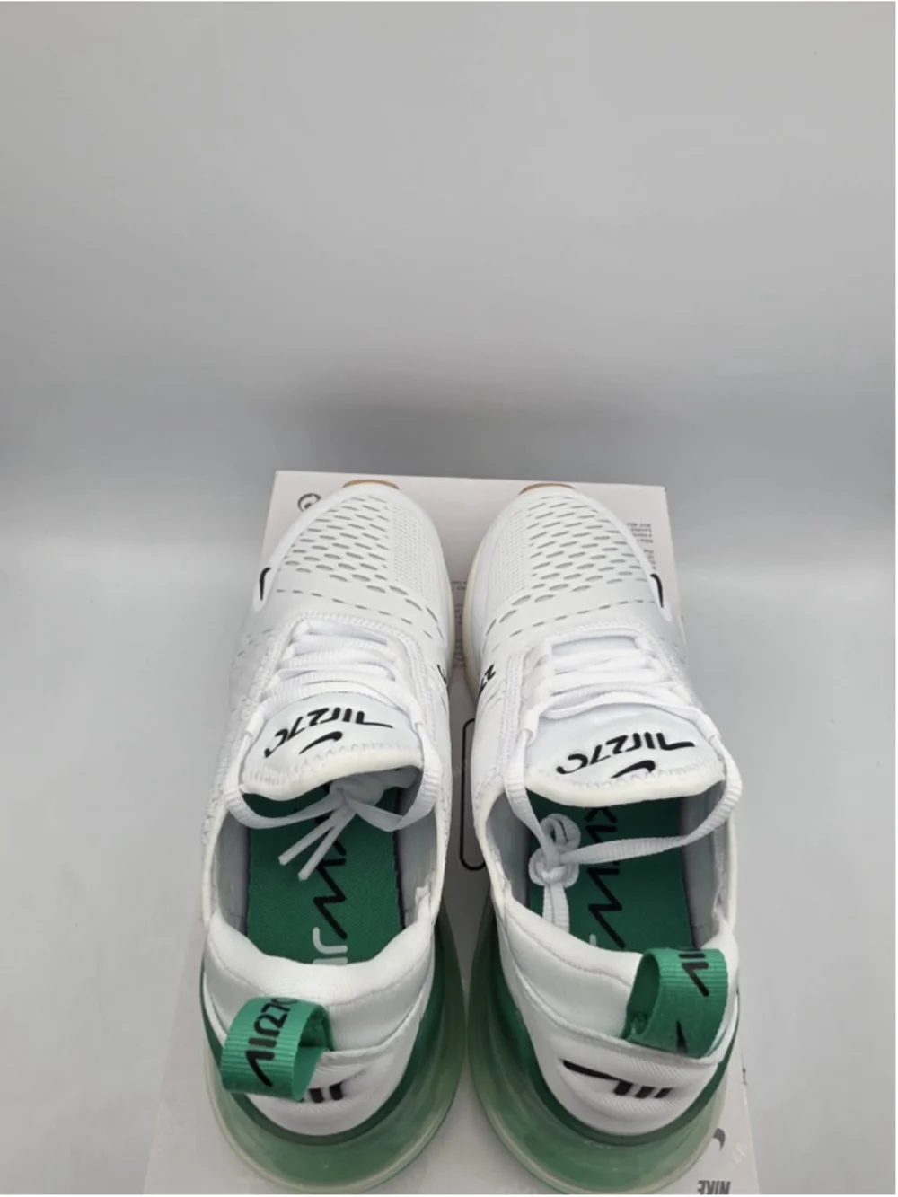 Women's Size 6.5 Nike Air Max 270 White Stadium Green Sneakers AH6789-125